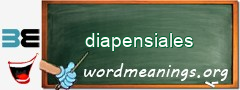 WordMeaning blackboard for diapensiales